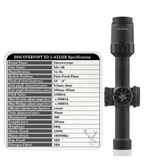 Discovery ED AR 1-6X24 IR First Focal Plane Illuminated Reticle, With Sunshade