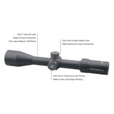 VECTOR OPTICS MARKSMAN 6-24X50 FIRST FOCAL PLANE RIFLESCOPE WITH SIDE FOCUS AND LONG EYE RELIEF