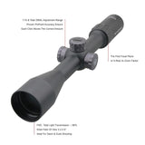 VECTOR OPTICS MARKSMAN 6-24X50 FIRST FOCAL PLANE RIFLESCOPE WITH SIDE FOCUS AND LONG EYE RELIEF