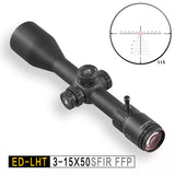 Discovery Optics ED LHT 3-15x50 SFIR with Extremely Low Chromatic Dispersion First Focal Plane Rifle Scope