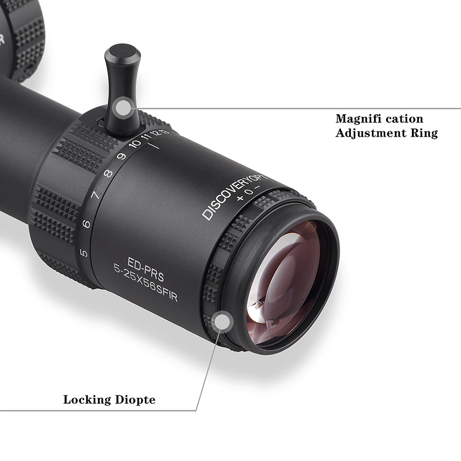 Discovery Optics EDPRS 525x56 SFIR Zero Stop, Extreme Precision, Fir Airgun Optics Plus