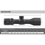 Discovery HD 3-12X44 Compact SFIR IR-MIL First Focal Plane Illuminated Reticle, With Sunshade