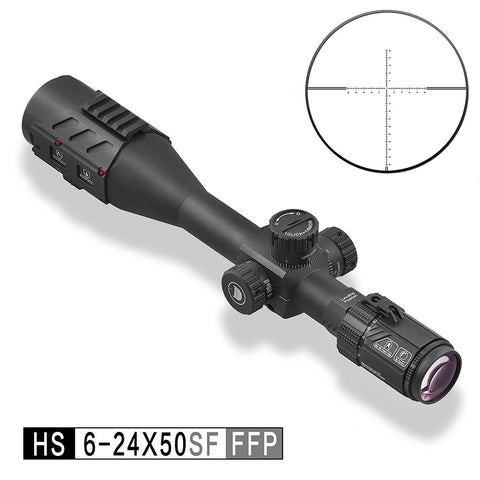 Discovery Optics HS 6-24x44SF New First Focal Plane, Waterproof and Shockproof Rifle Scope, includes Sunshade