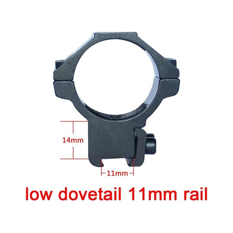 Discovery Optics 30mm Tube Scope Rings Dovetail Mount 11mm